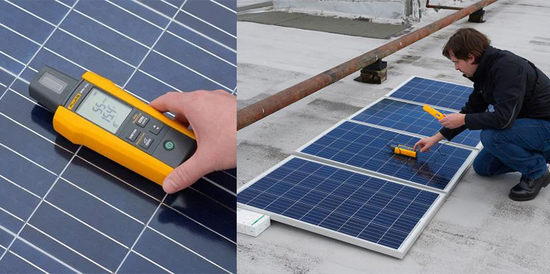 Fluke: Teste elétrico com o medidor de irradiância solar Fluke FLK-IRR1-SOL - As melhores ferramentas de energia solar do setor