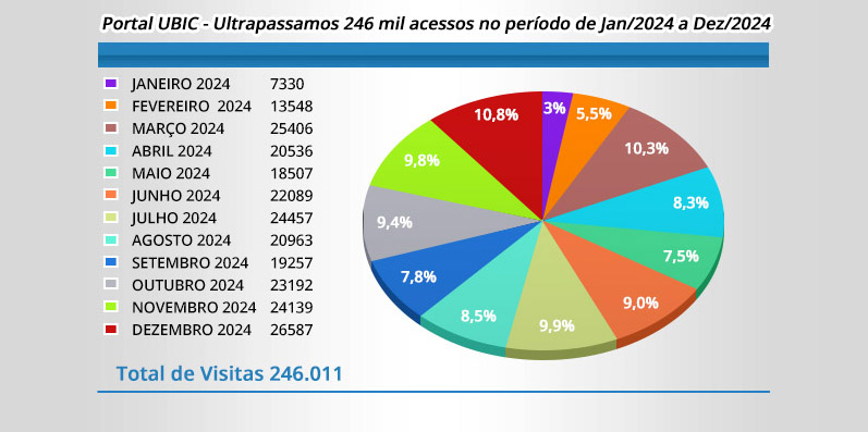 PORTAL UBIC - TOTAL DE ACESSOS EM 2024