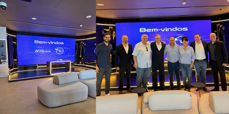 A diretoria da UBIC e convidados especiais estiveram no HUB da NEXTRA nesta tarde de 29 de abril e vibraram com o que viram!