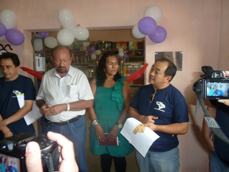 Entrega de Cisternas e Biblioteca Solidaria - Comunidade de Targinos/Canindé/CE