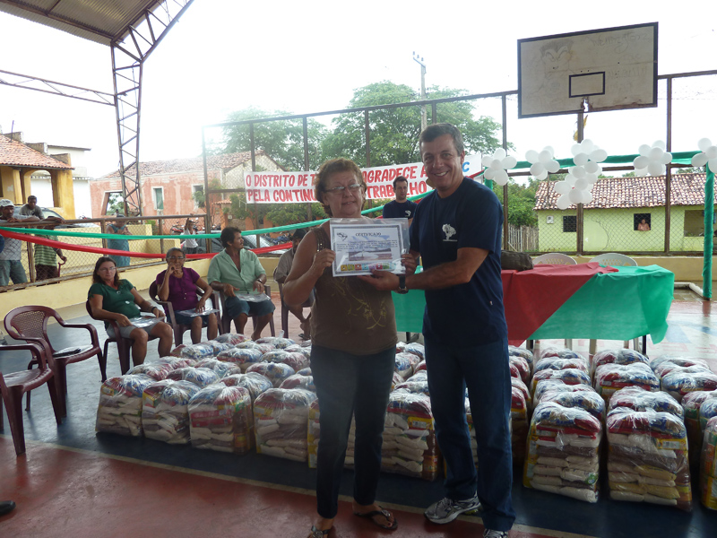 Entrega de Cisternas e Biblioteca Solidaria - Comunidade de Targinos/Canindé/CE
