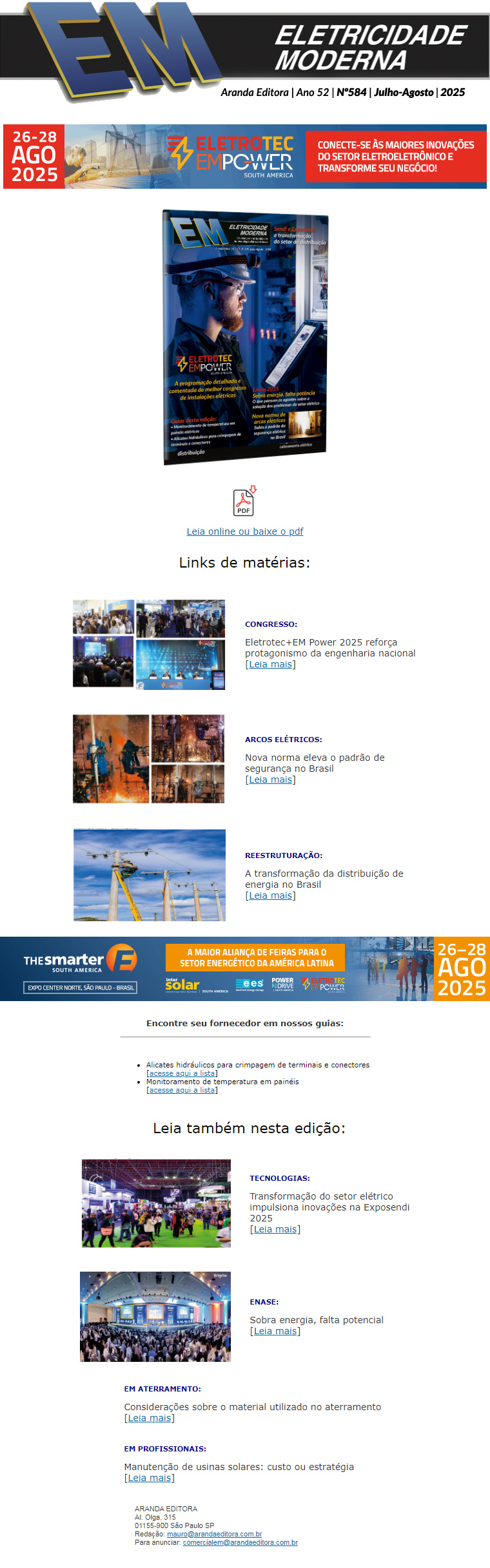Tudo o que será discutido no Congresso Eletrotec+EM Power, na nova edição de Eletricidade Moderna