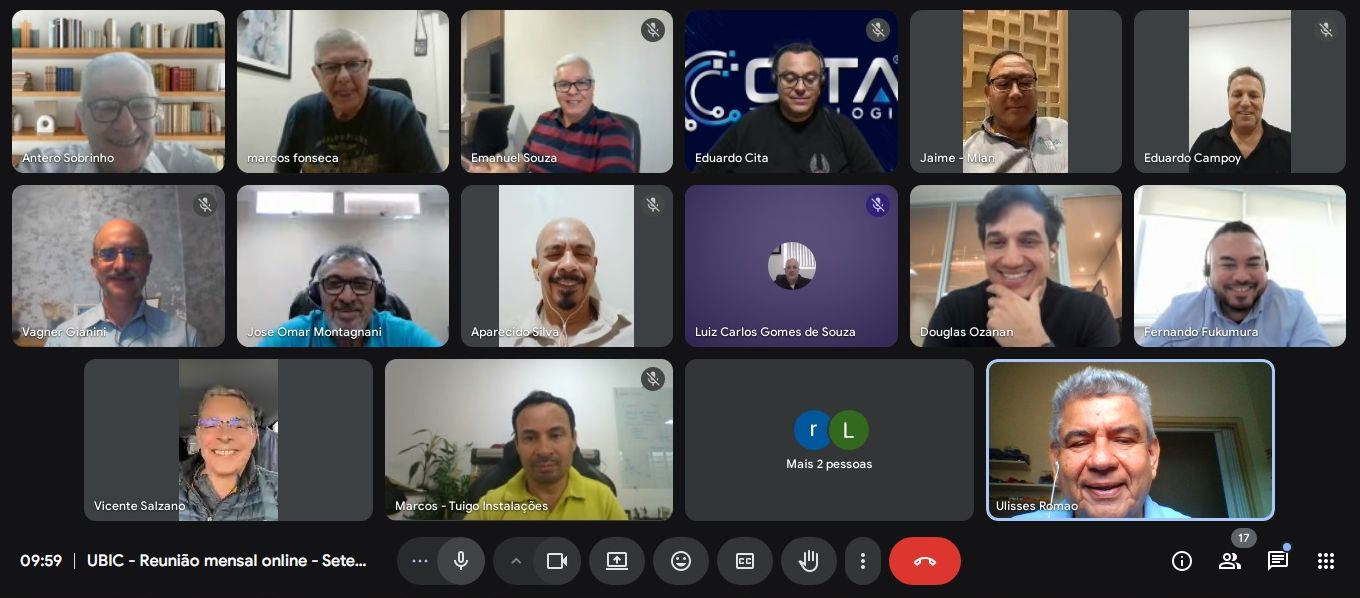 A 9ª Reunião Online da UBIC em 2025 contou com a presença de diversos integradores que participaram e contribuíram para o sucesso do encontro.