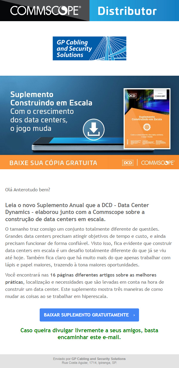 Suplemento Construindo Data Centers em Escala by DCD e CommScope