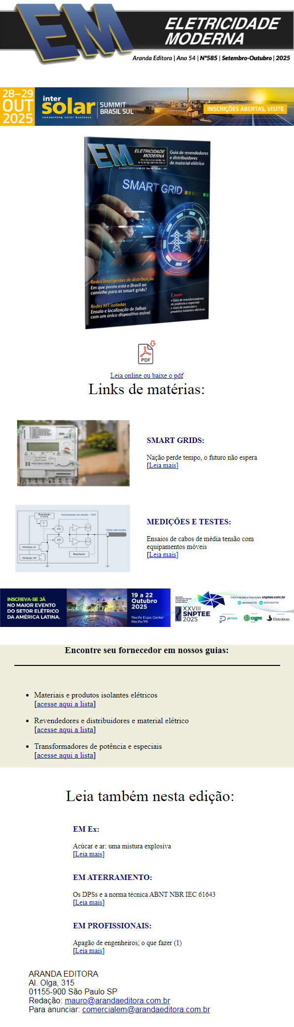 Os destaques do Fórum Latino-Americano de Smart Grid, na nova edição de Eletricidade Moderna
