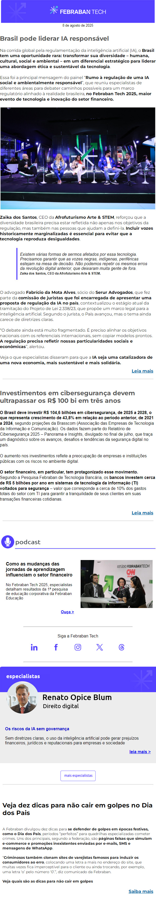 Brasil pode liderar IA responsável - Newsletter