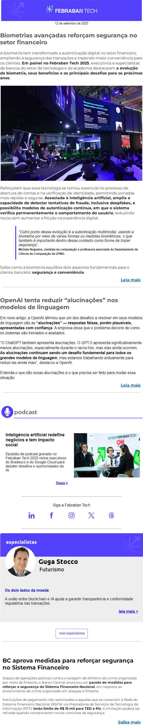 Biometrias avançadas reforçam segurança no setor financeiro