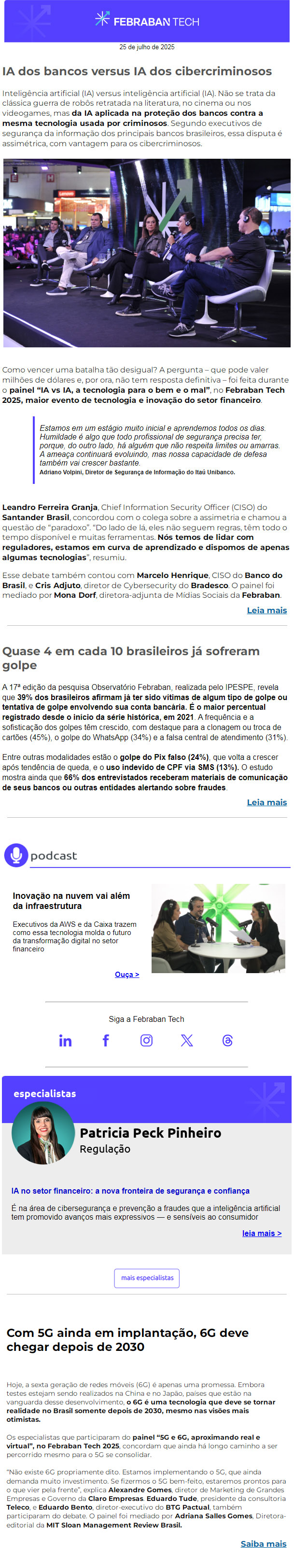 IA dos bancos versus IA dos cibercriminosos - Newsletter