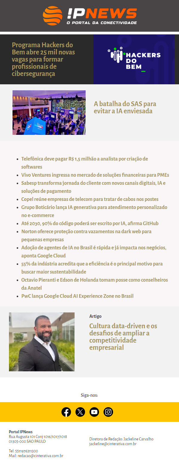 Programa Hackers do Bem abre 25 mil novas vagas para formar profissionais de cibersegurança