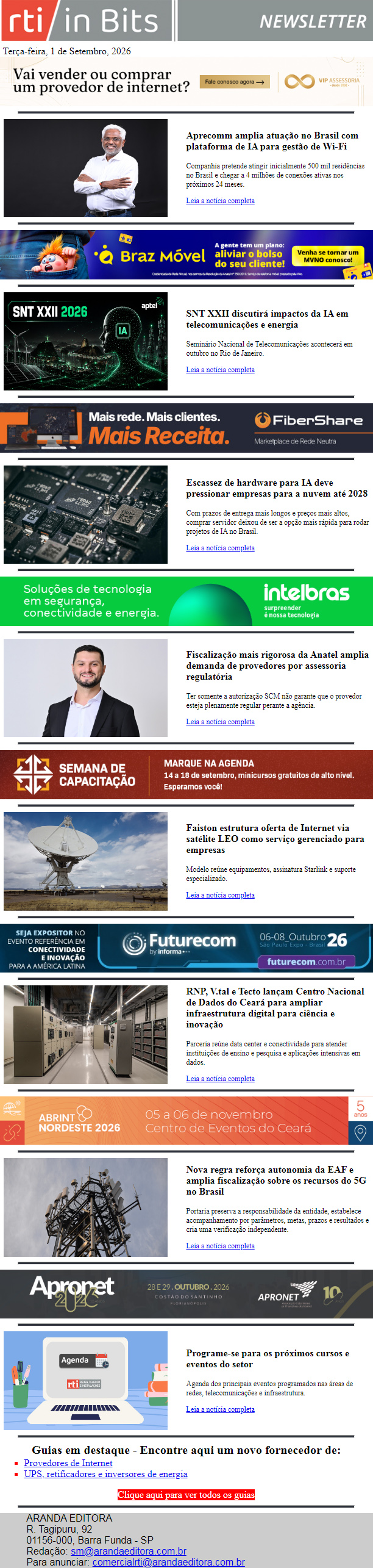 Gestão e otimização de redes Wi-Fi de provedores | Impactos da IA em telecom e energia