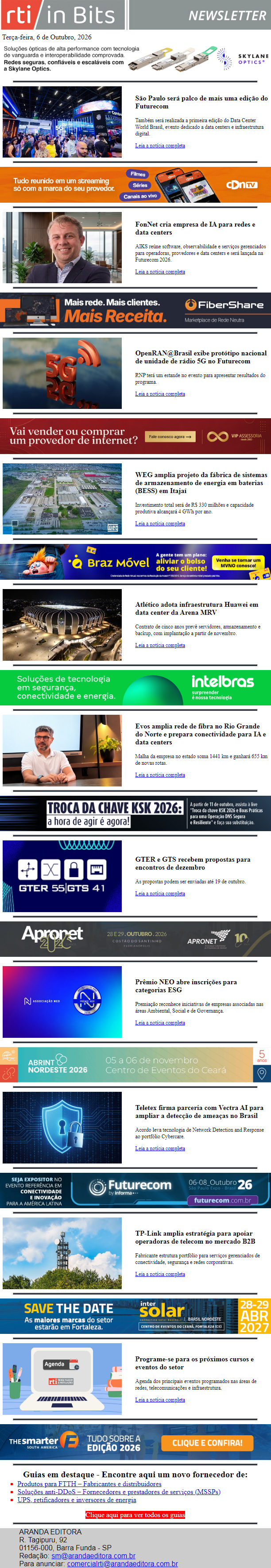 Futurecom acontece nesta semana | Data Center World realiza primeira edição simultaneamente