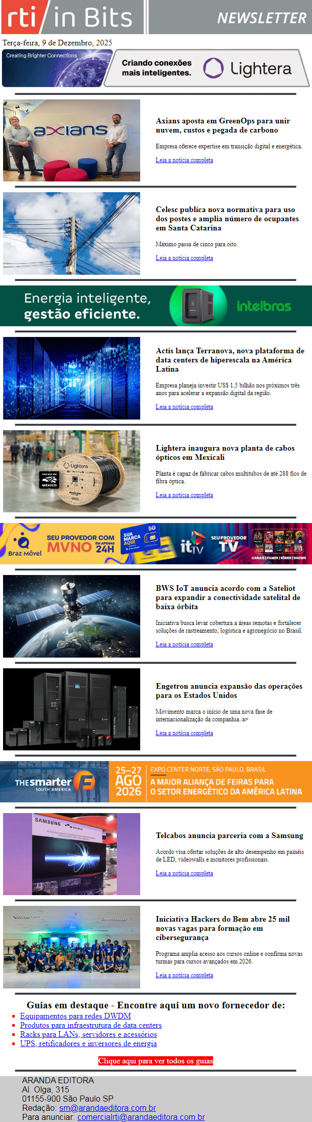 Inovações em data centers, energia e conectividade movimentam o setor