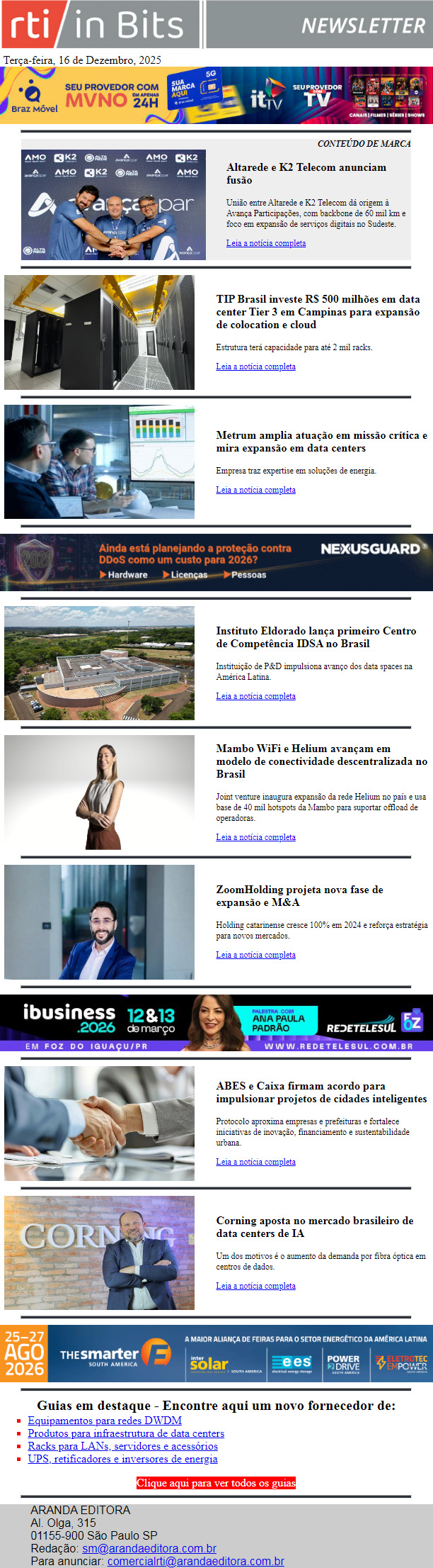 Novo data center Tier 3 em em Campinas | Novas parcerias movimentam o mercado