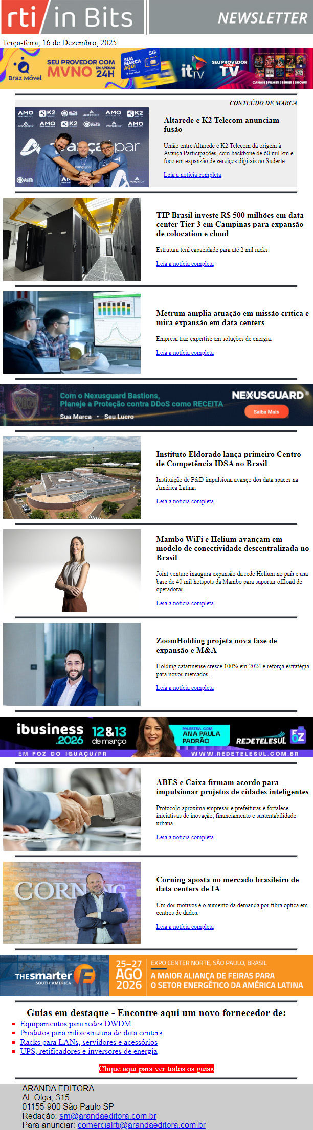 Novo data center Tier 3 em em Campinas | Novas parcerias movimentam o mercado