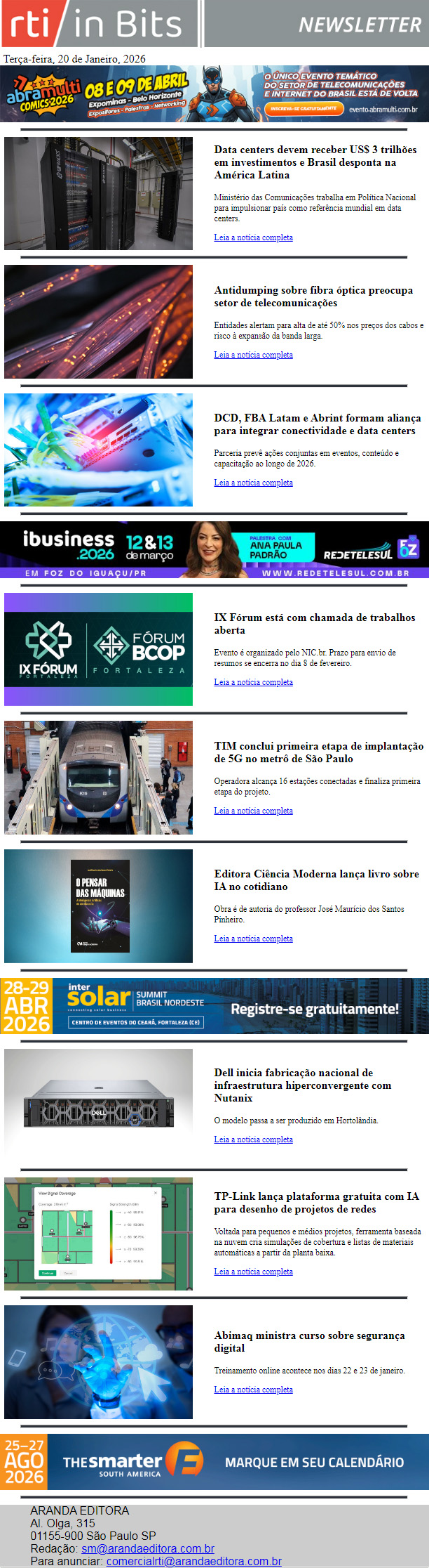 Brasil no radar dos data centers e avanços em IA e conectividade