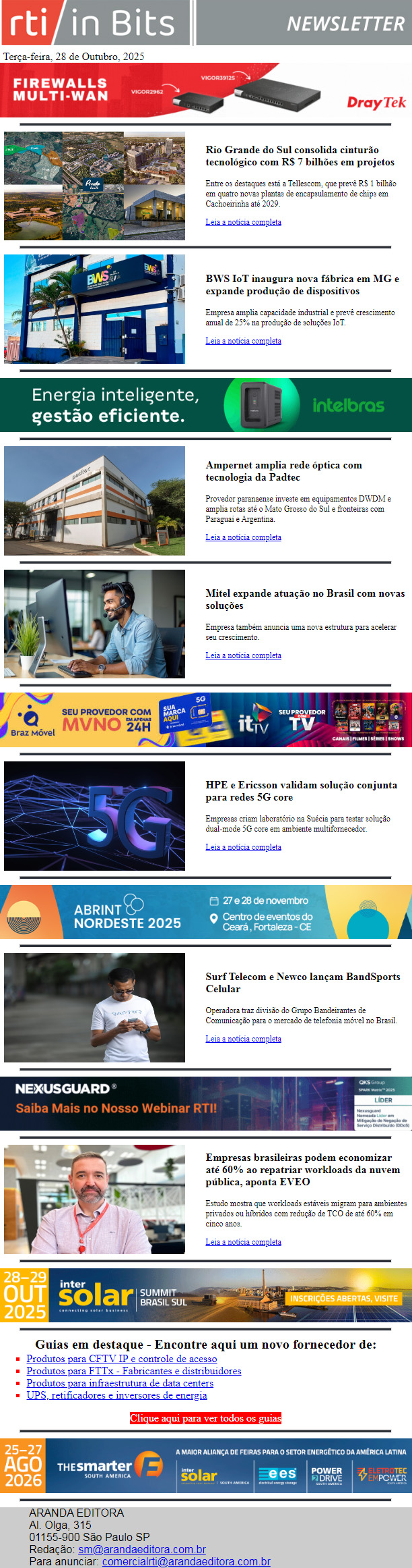 Avanço das infraestruturas ópticas, móveis e de IoT revela um ciclo de modernização pelo país