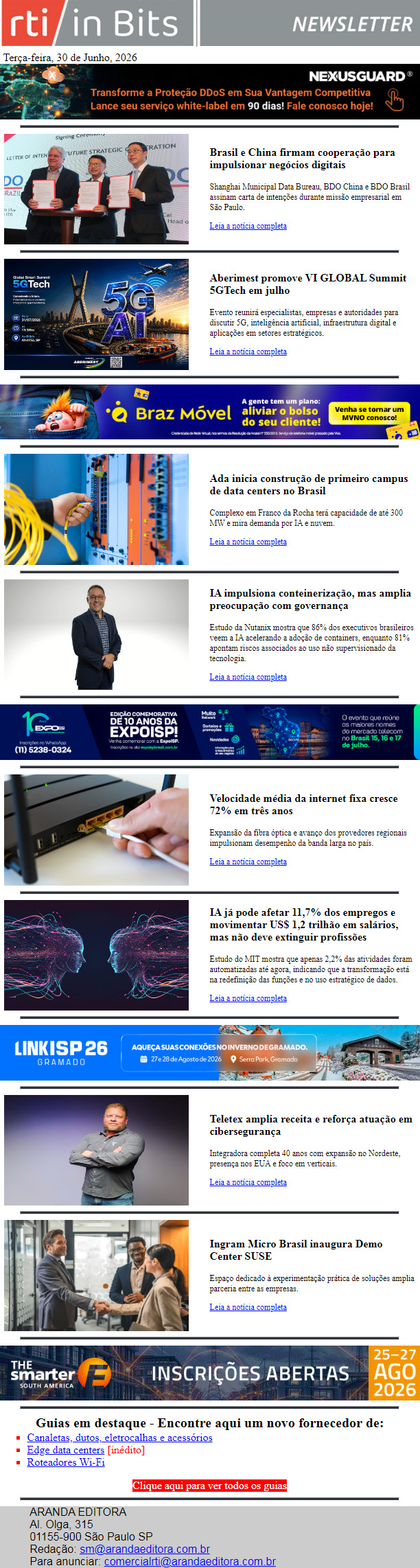 Cooperação Brasil e China em negócios digitais | Empresa inicia construção de complexo de data centers em Franco da Rocha